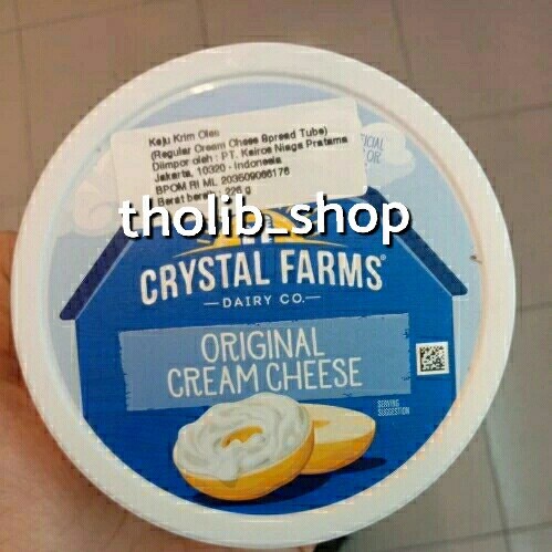 

crystal farms original cream cheese tube 226gr