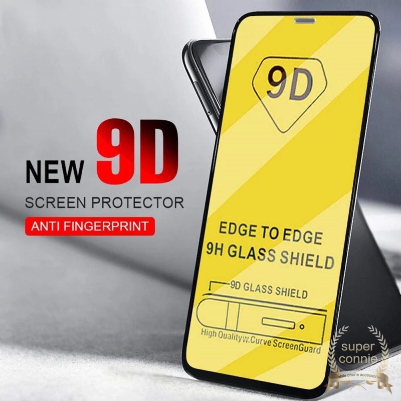 IPHONE Pelindung Layar Tempered Glass 9D Untuk Iphone7 8 14 Plus X XR 6S 7 6 8 Plus 11 13 12 14 Pro Max XS Max SE 2020 Full Cover Glass 9H