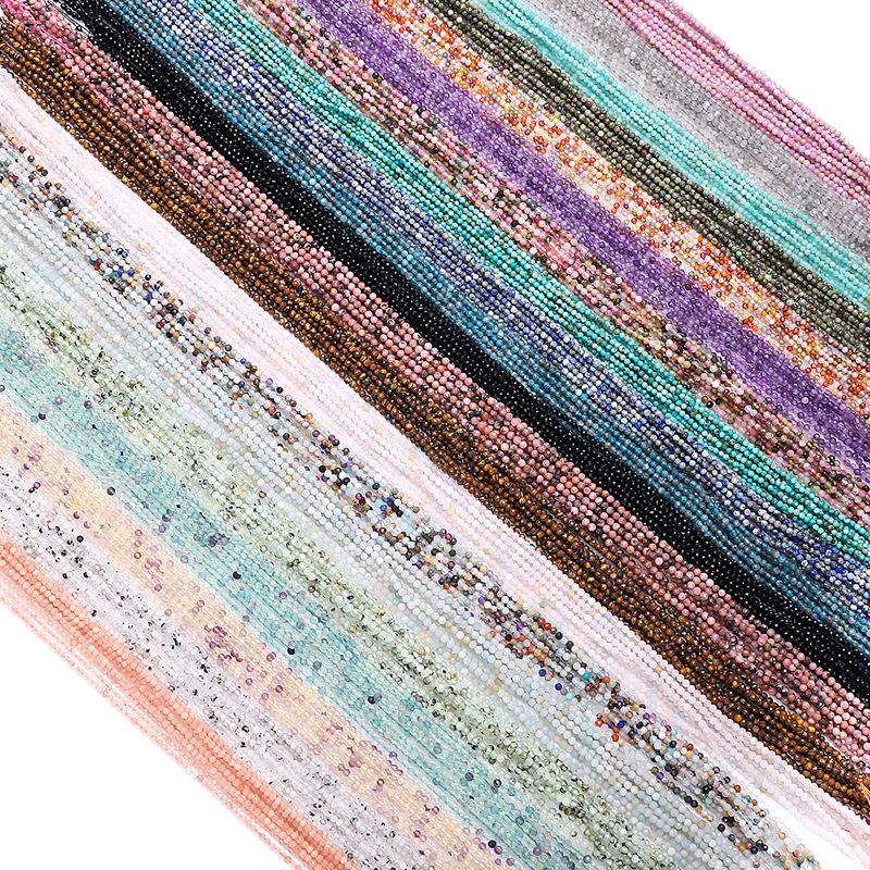 2-3.5mm Manik-Manik Batu Kristal Mata Harimau Untuk Membuat Perhiasan Gelang Kalung