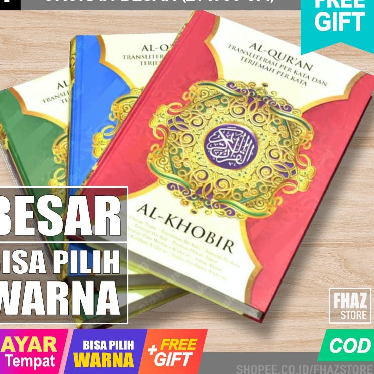 (Best produk) Al quran Alkhobr Alquran Besar Al-Qur'an Terjemah Perkata Latin Arab dan Terjemahan Pe