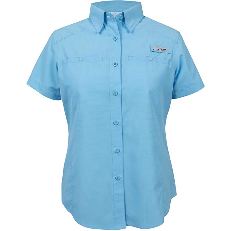 kemeja wanita lengan pendek habit xs,m,l dan xxl