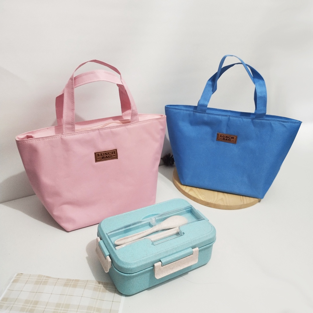set kotak makan tenteng tas bekal kotak bekal anak lunch box jerami lunch bag anak hngga dewasa lucu