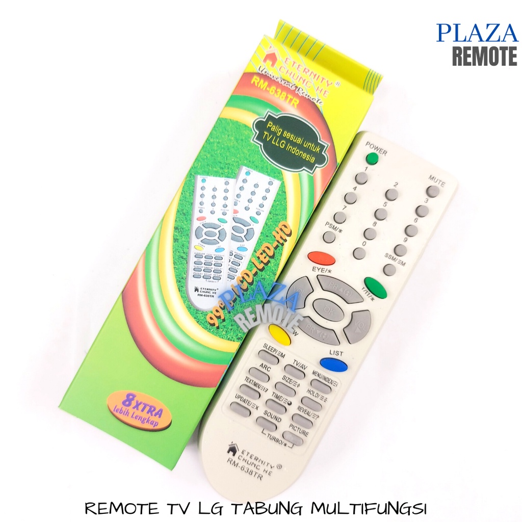 REMOTE TV LG MULTIFUNGSI TABUNG LCD LED TANPA SETTING