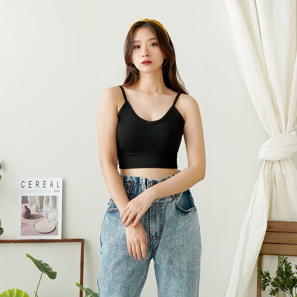 Korean Tanktop Crop Tank Top Basic Tanktop Polos 037