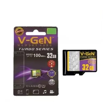 Memory Card / Micro SD V-GEN Turbo Series 100MB/s 8GB / 16GB / 32GB / 64GB Class 10 Series Micro SD V-GEN Memory Card HP V-GEN-ORIGINAL