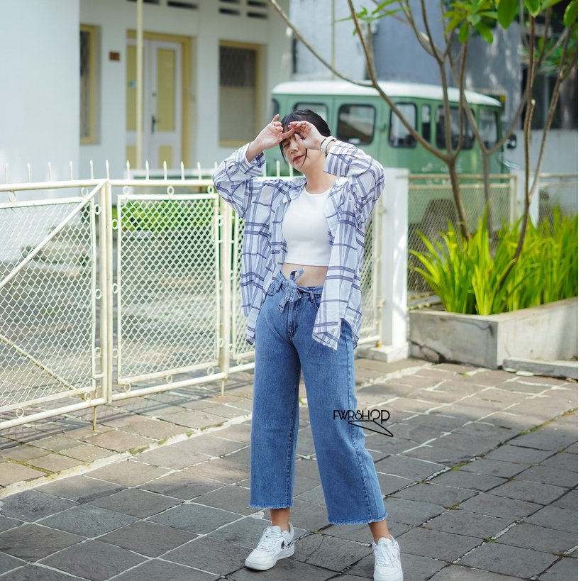 FWR - CELANA KULOT JEANS GIALDA