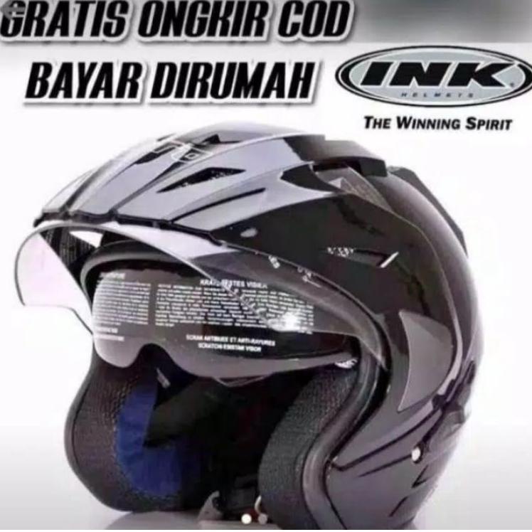 Wow Murah Meriah.. HELM INK DOUBLE VISOR ( GRADE ORI ) TERLARIS MERK BMT GARANSI TERMURAH BUSA TEBAL