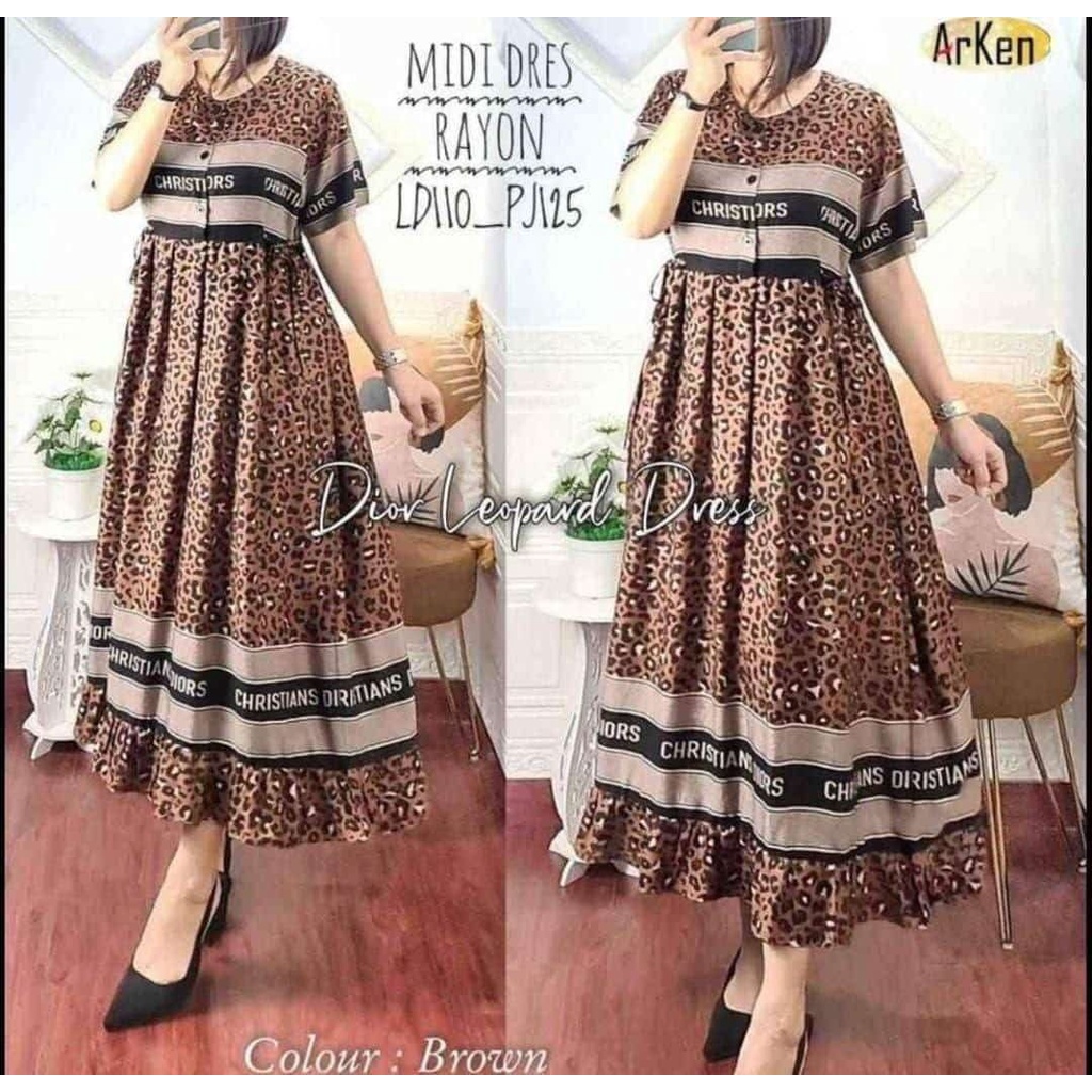 Daster Midi | Daster Tie Dye Korea Midi Style Lengan Panjang Size Standar LD 115 Busui Matt Cringkle Airflow | Daster Rayon