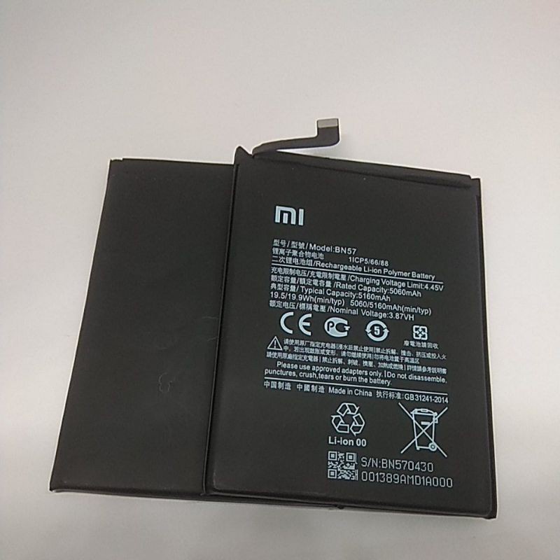 BATERAI BATRE XIAOMI POCO X3 BN57  5060/ 5160 MAH BATRE BN 57 POCO X3 ORIGINAL BATRE