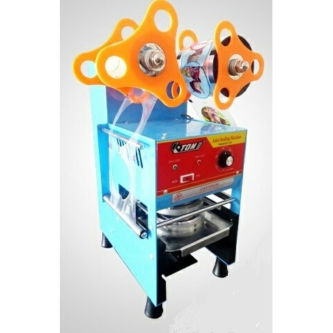 Cup sealer E-ton mesin press ET-A9 cup sealer semi automatis dengan Counter