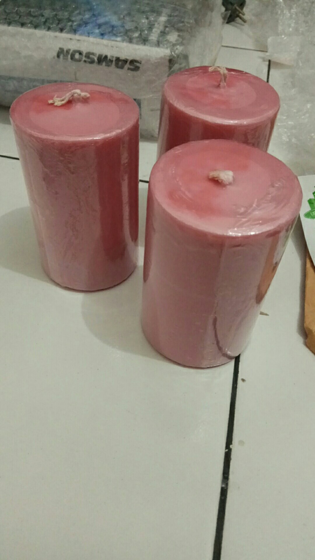 Lilin Pilar Warna Ukuran 7cm X 10cm