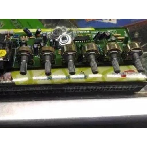Kit tone control stereo mic echo subwoofer karaoke