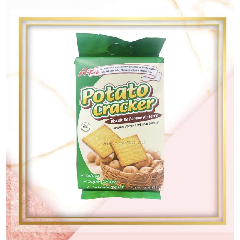 

A-Taste Potato Cracker Biscuit Original Flavor / Biskuit Kentang Original 238Gr