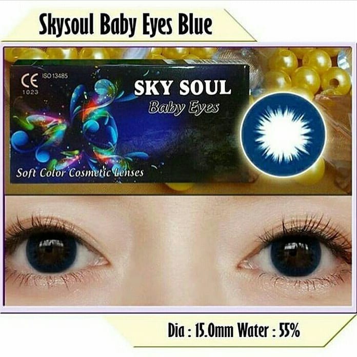 Softlens Sky Soul Baby Eyes DIA 15.00mm / Softlense Sky Soul Bebi eyes/Lensa  Kontak/BS