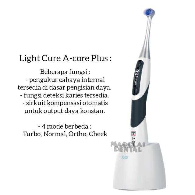 LIGHT CURING / LIGHTCURE / LIGHT CURE 1 SECOND WITH CARIES DETECTOR A-CURE PLUS