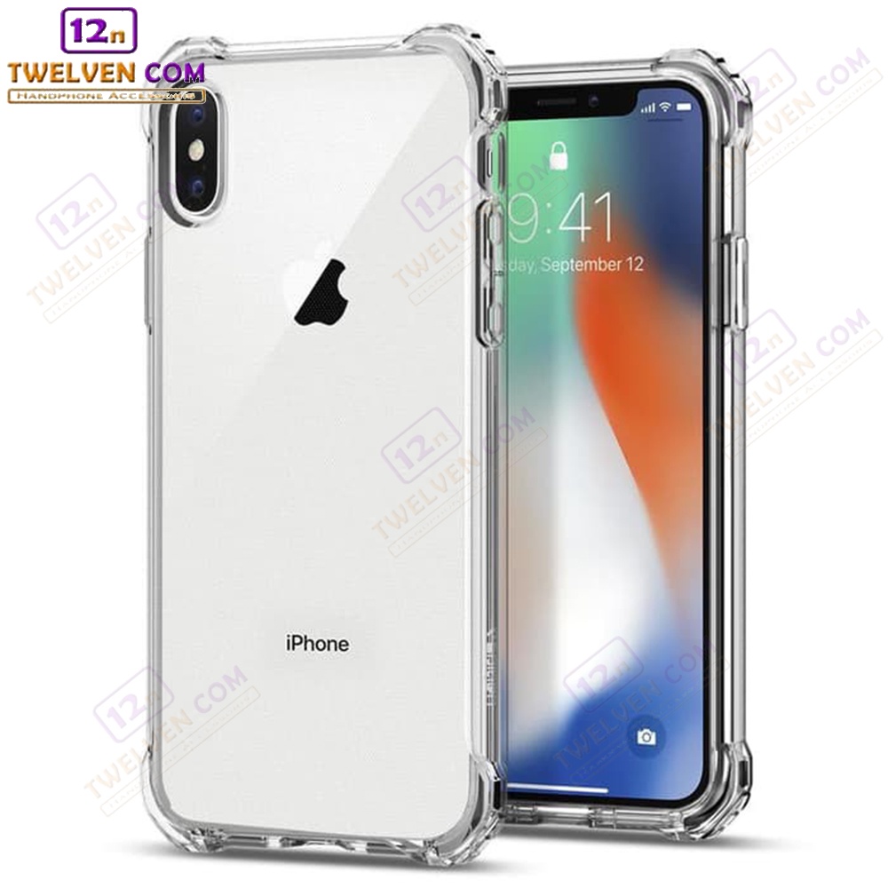 Case Anti Shock Anti Crack Softcase iPhone XS MAX - Free Tempered Glass