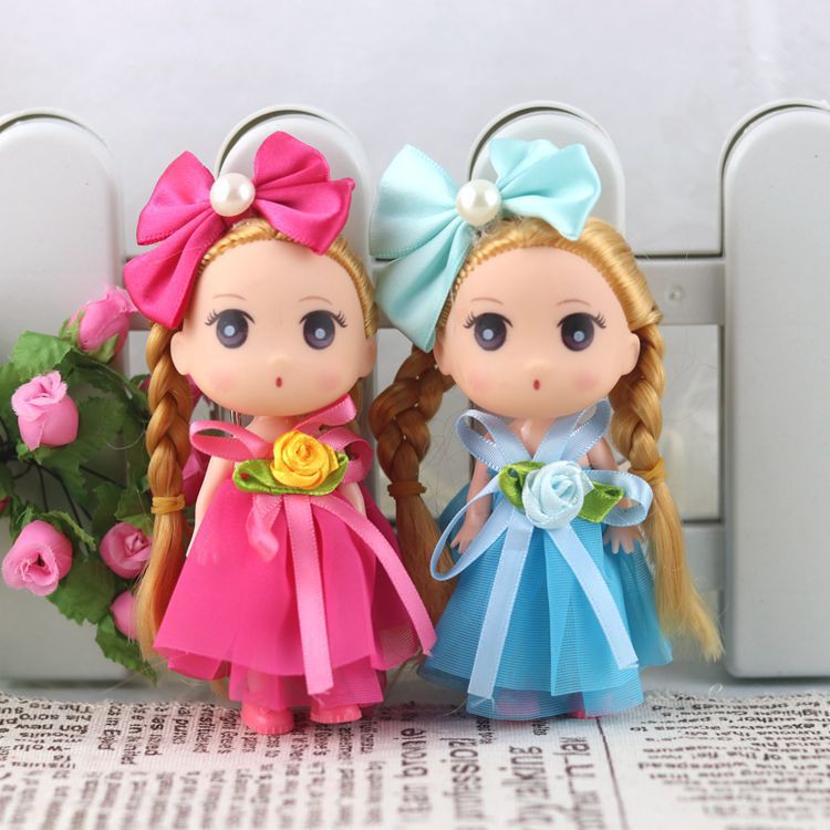 1 Pcs Random New Hot Sale 12 cm Boneka Lucu Barbie Mainan Tas Liontin Gantungan Kunci