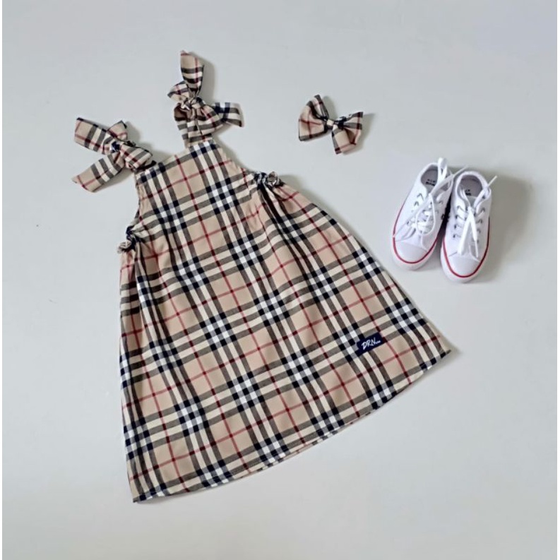 DRESS ANAK | DRESS BURBERRY | OVER ALL BURBERRY