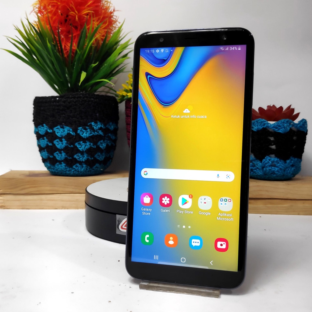 Samsung J6 Plus 3/32GB Warna Biru Bekas Second Seken