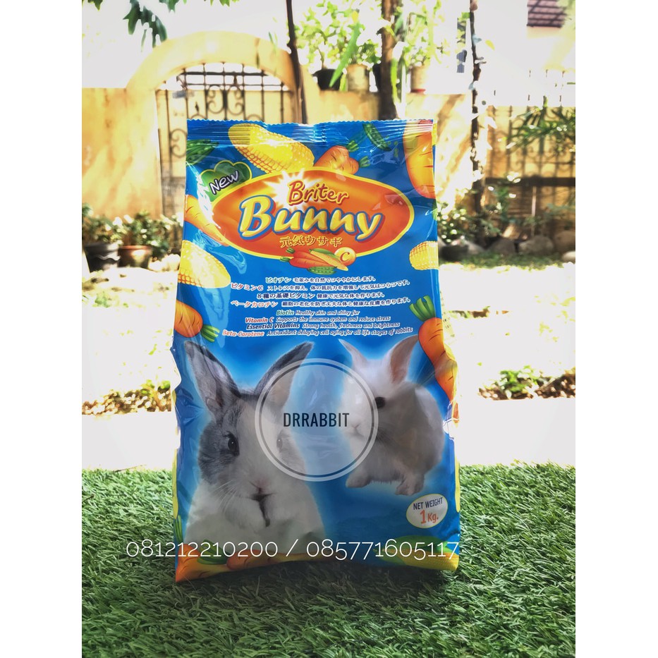 Free Ongkir Briter Bunny Makanan Kelinci 1 Kg Pelet Rasa Wortel