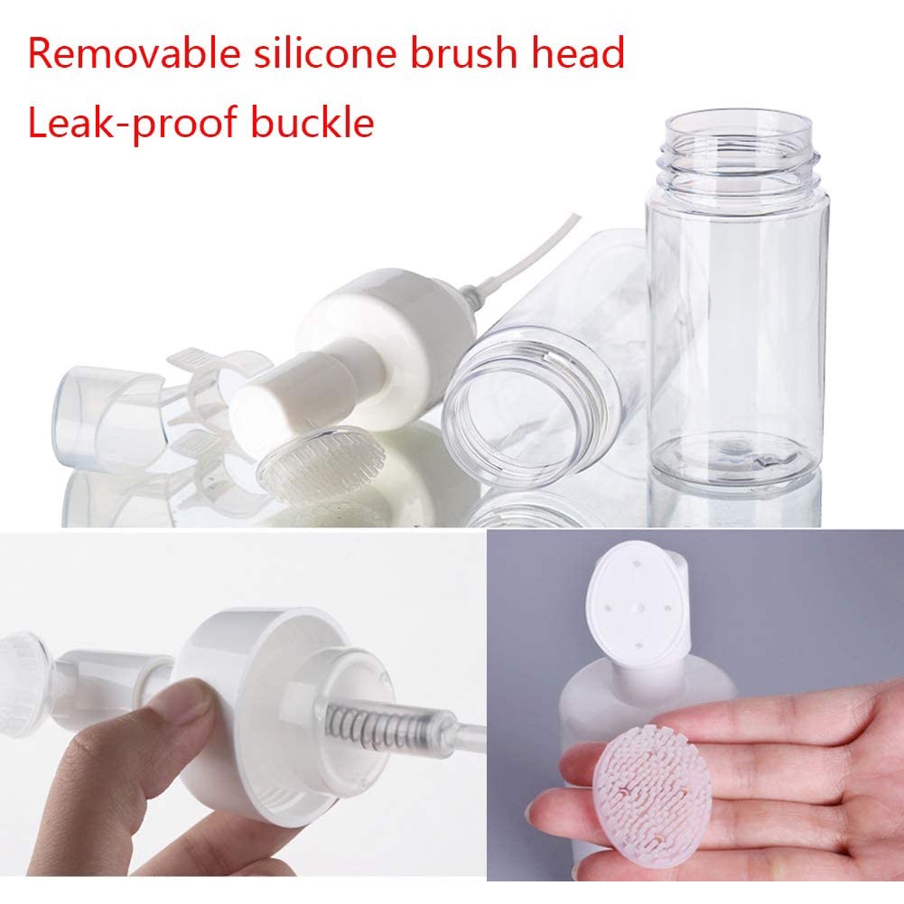 4 Szie  Transparent Foam Bottle