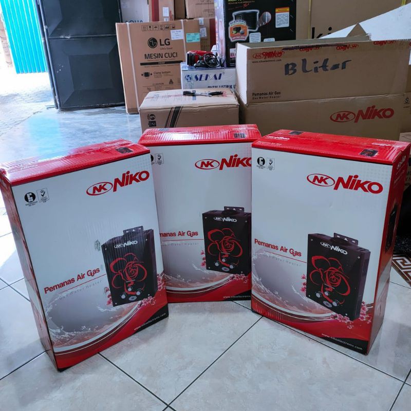 water heater niko 6ldg rose/Water Heater Niko Kaca + LED Display