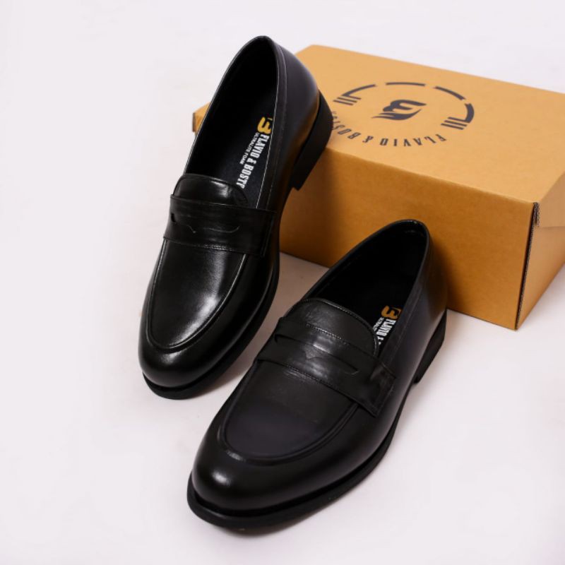 sepatu pantofel pria sepatu casual pria sepatu loafer model florenz