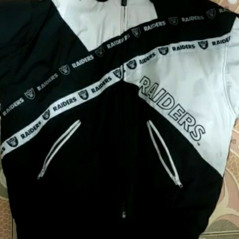 Jaket bomber Raiders NFL