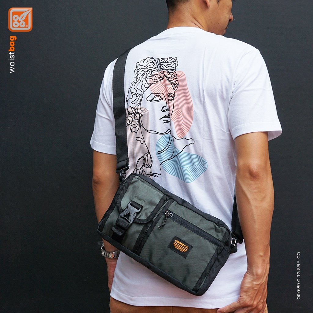 Tas Selempang Pria Distro Sling Bag Waterproof Ork689 Wp Byc