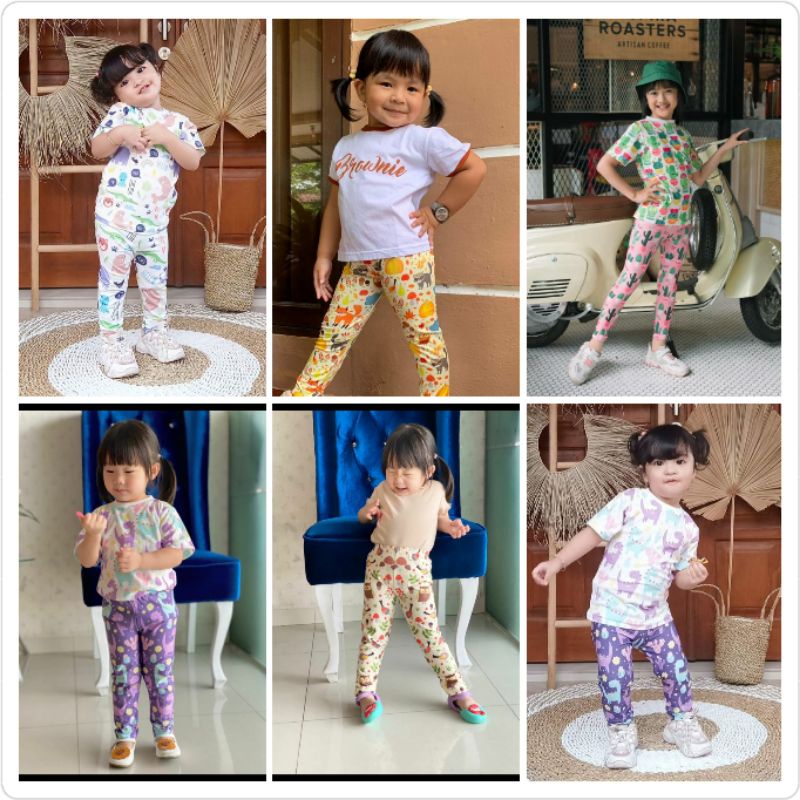 Legging inoel kids size XL bisa pilih motif