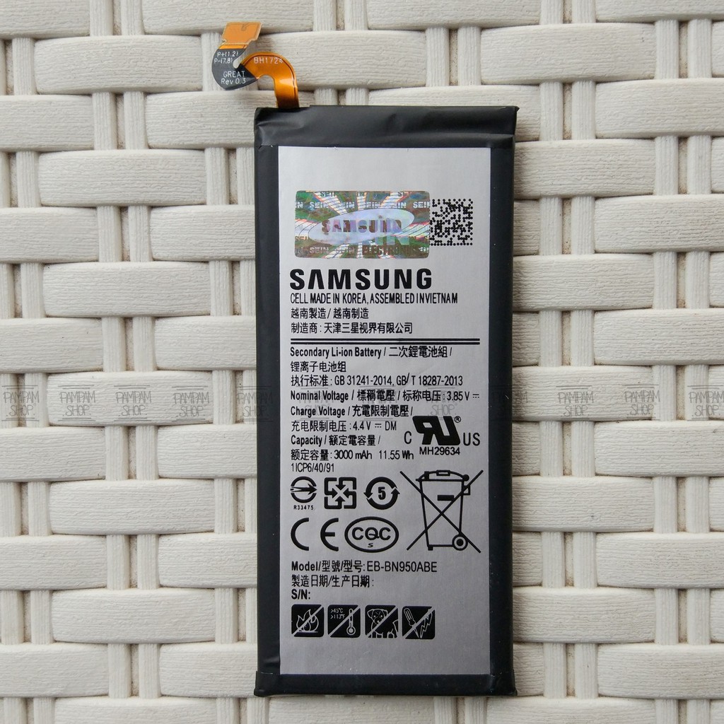 Baterai Samsung Galaxy Note 8 N950 N950F SM-N950 Original OEM SEIN Batre Batrai HP SM N950 Ori Handphone