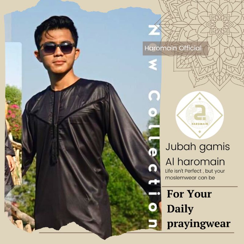 Jubah Mesir Daffah Haramain Original model Omani