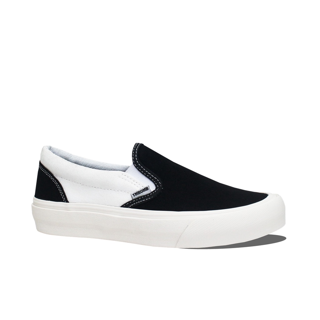 SEPATU TIMEBOMB VULCANIZED | SLIP ON CREAM - BLACK