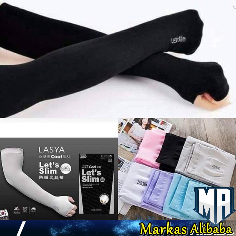 [LETS SLIM]MANSET TANGAN / KOREAN MANSET TANGAN LENGAN WANITA PRIA HAND SOCKS ARM SLEEVE - ANTI UV