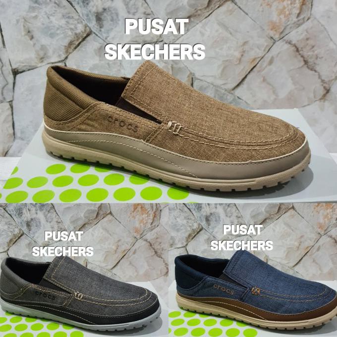 CROCS SANTA CRUZ/SEPATU CROCS PRIA/CROCS SANTA CRUZ PLAYA ORIGINAL - BIRU NAVY, 40