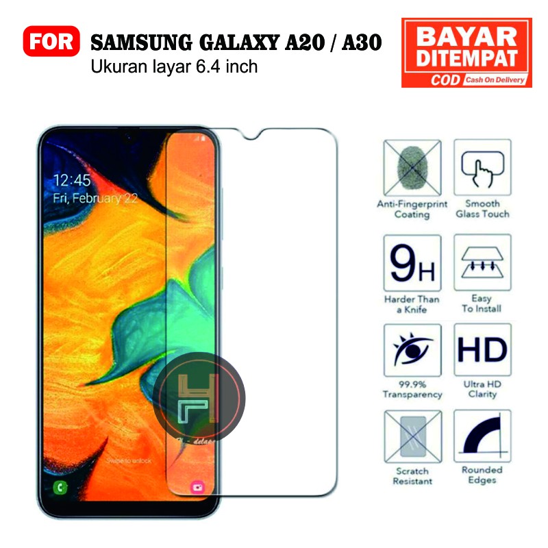 SAMSUNG GALAXY A30/A20 PREMIUM QUALITY TEMPERED GLASS RAKKI