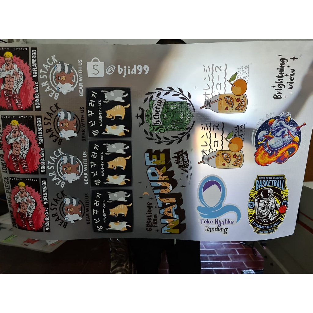 Sablon Kaos DTF Meteran Lebar 60cm 8 Pass Mode Sablon Setrika | GRATIS PACKING TUBE
