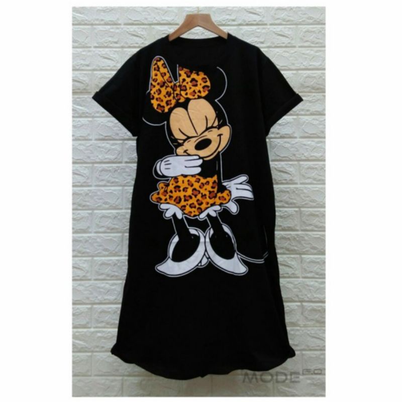 Dress wanita mickey mouse oreenjy