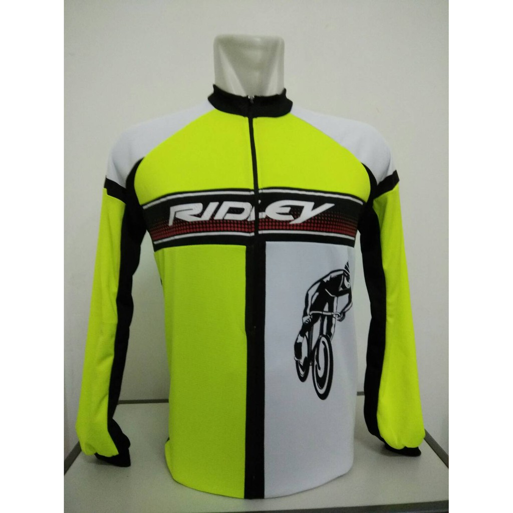 Jersey Sepeda Ridley Hijau Lengan Panjang