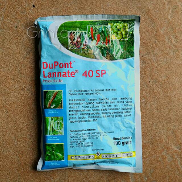 Kutu Daun Insektisida Pestisida Dupont Lannate Biru 100gram Obat 