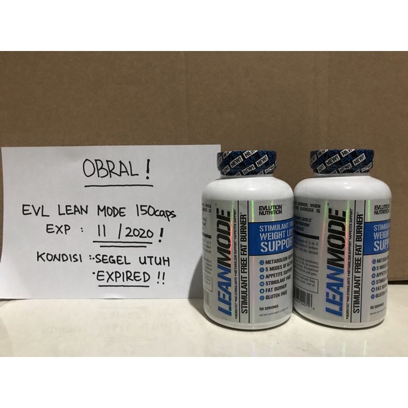 EVL Lean Mode Stimulant Free Fat Burner 150caps LeanMode 150 Caps