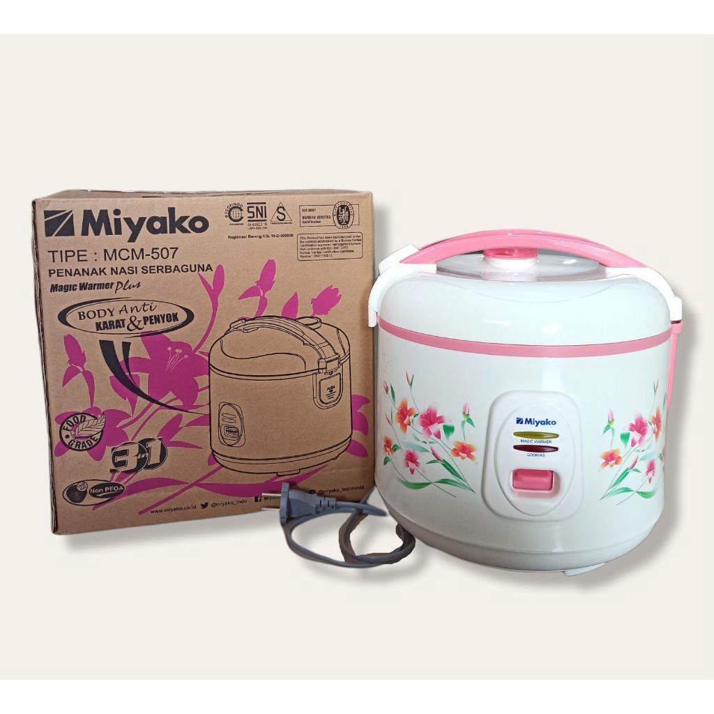 Jual MIYAKO MCM 507 / PENANAK NASI SERBAGUNA MIYAKO / RICE COOKER MIYAKO /
