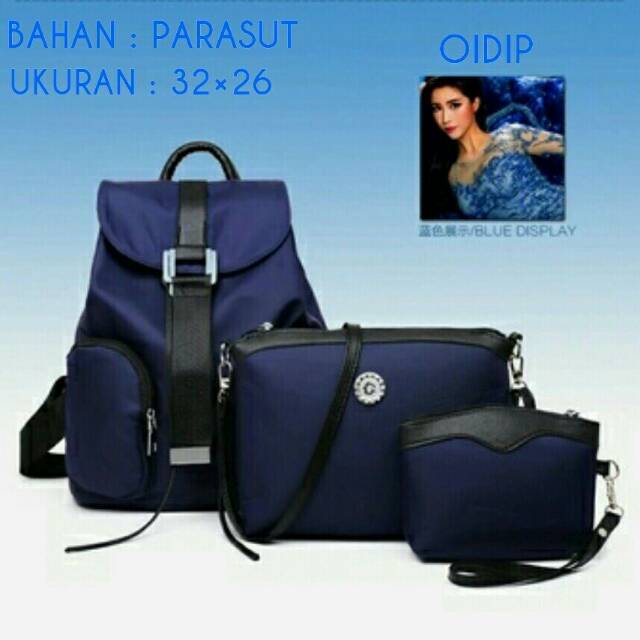 Tas ransel wanita cantik 3in1