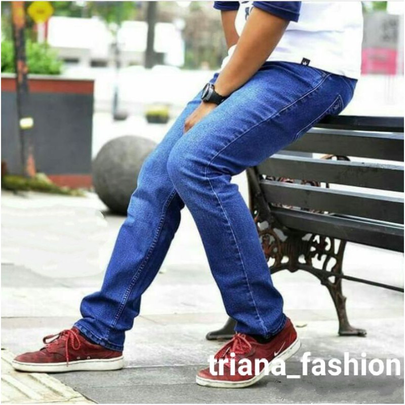 CELANA JEANS PANJANG PRIA LAKI LAKI CELANA JINS COWO COWOK DENIM MURAH reguler standar original