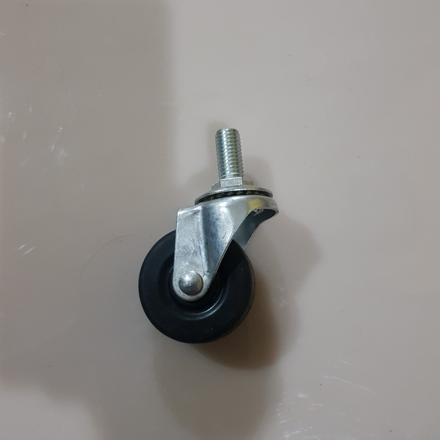 Roda Etalase / lemari / rak / 2"karet ( putar)