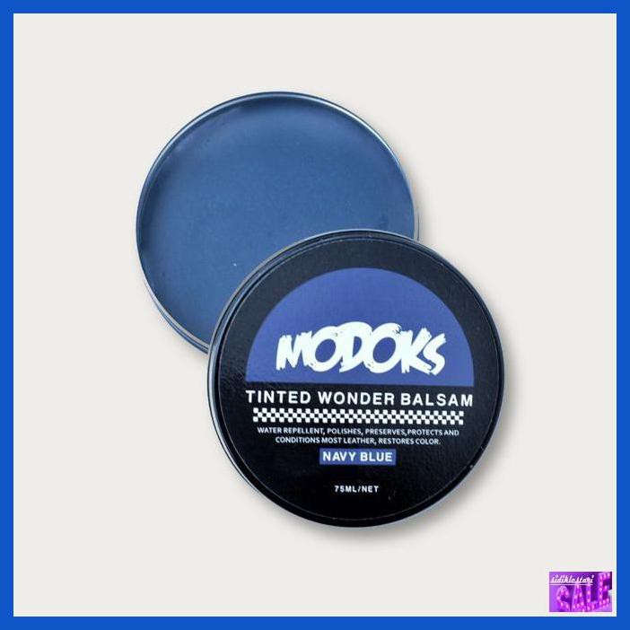 PERAWATANSHOES- MODOKS TINTED WONDER BALSAM (LEATHER CARE/SHOE POLISH/SEMIR SEPATU) - NAVY BLUE