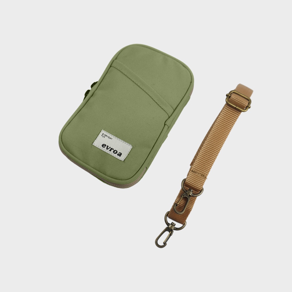 Evroa Polka Sling Phone - Sage Green