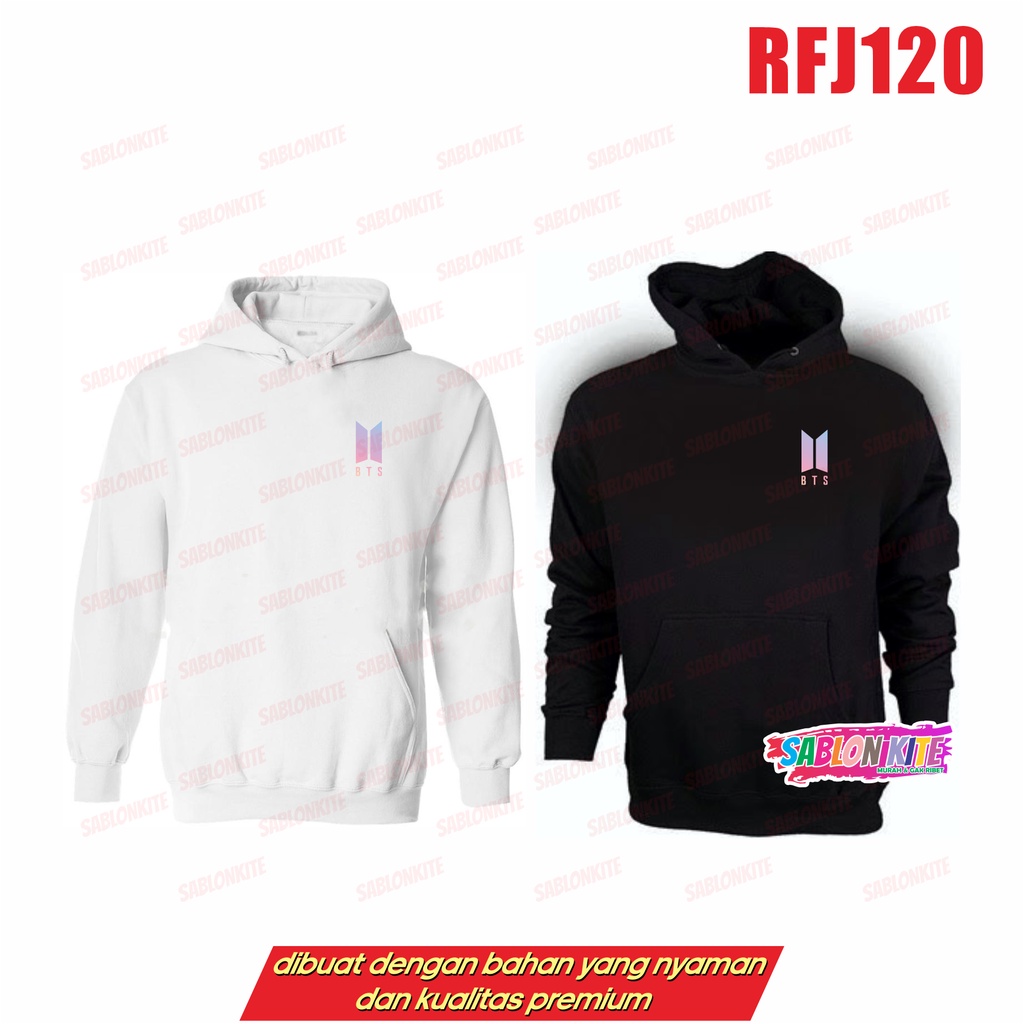 MURAH!!! JAKET ZIPPER HOODIE SWEATER KPOP PURPLE RFJ120 UNISEX