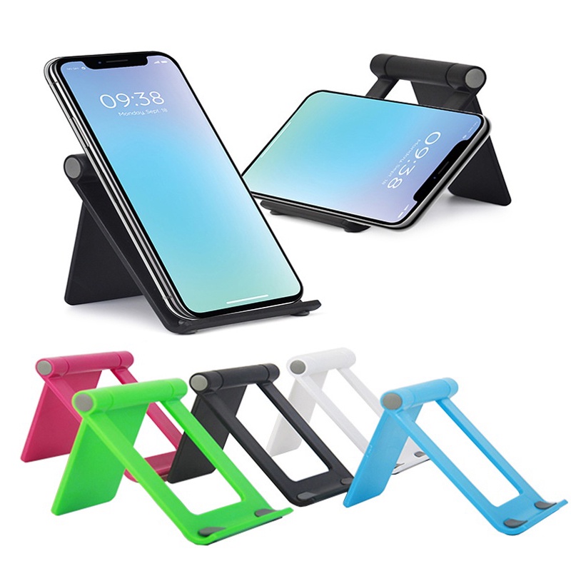 1pc Stand Holder Braket Ponsel Universal Multifungsi Portabel Model Lipat Dapat Disesuaikan Warna Acak Untuk Meja