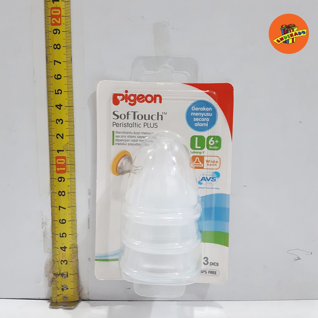 Pigeon Soft Touch Peristaltic Plus Nipple 3pc